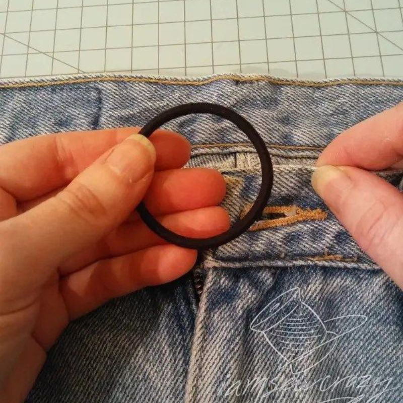 Downsizing Jeans Without Sewing