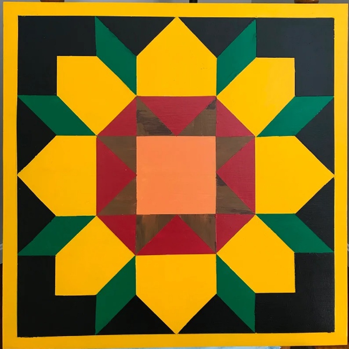 6. Erica's Design Sunflower Barn Quilt