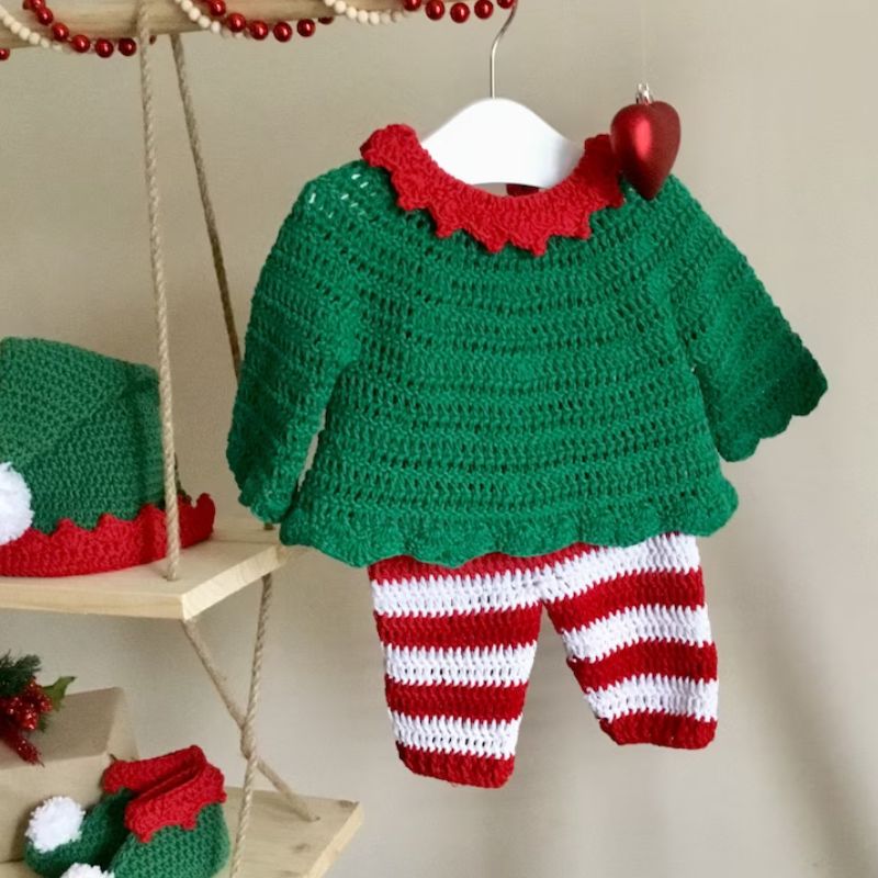 Crochet Elf Baby Costume