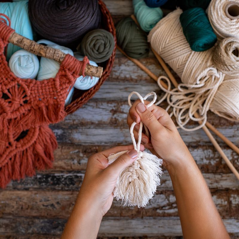 knitting and weaving