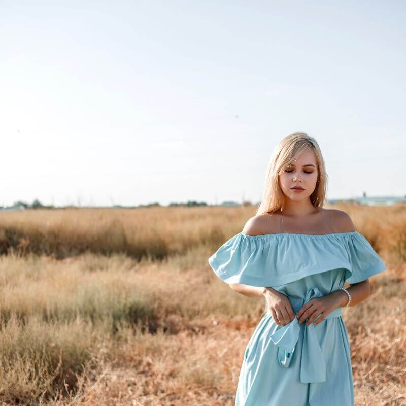 Off-the-shoulder dress