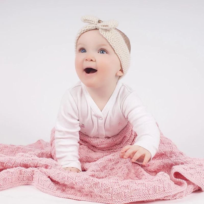 Molly Baby Blanket Knitting Kit