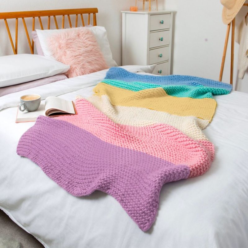  Pastel Dreams Blanket Knit Kit