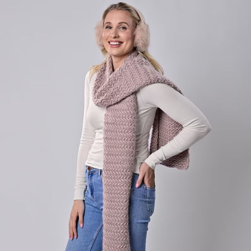 Herringbone Scarf Knitting Kit