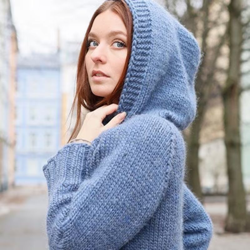  Chunky Hoodie Knitting Kit