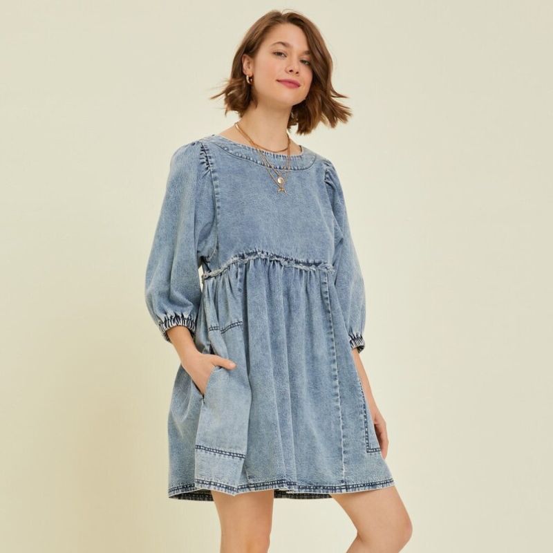 Denim dress