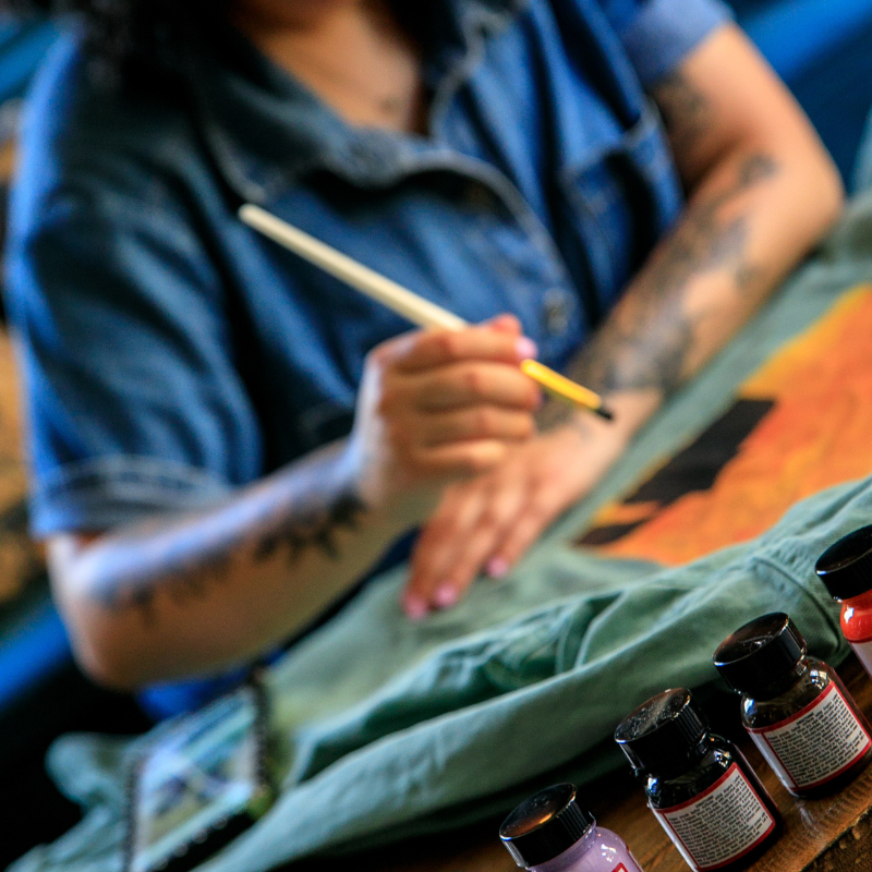 painting polyester fabric